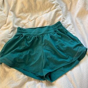 Teal Lululemon Women's 4” Shorts Size 6